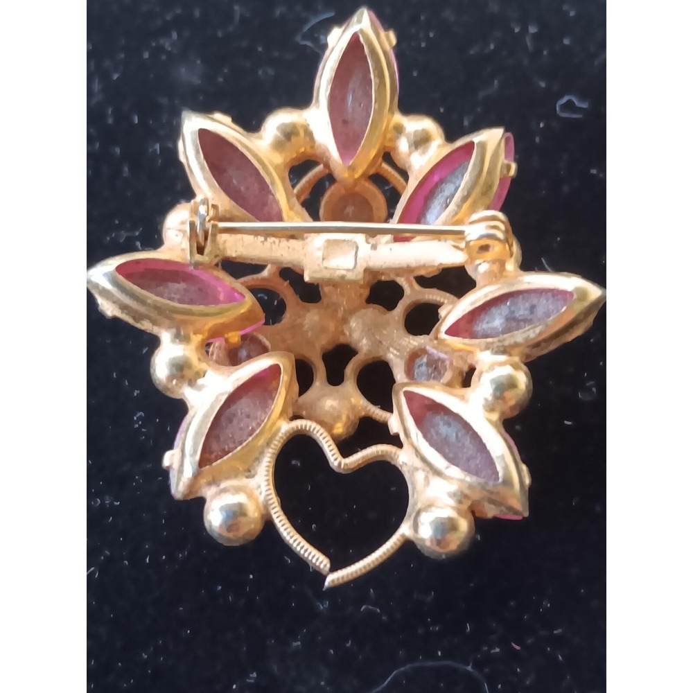Juliana Givre Pink Brooch Pin Vintage Rare - Picture 4 of 5